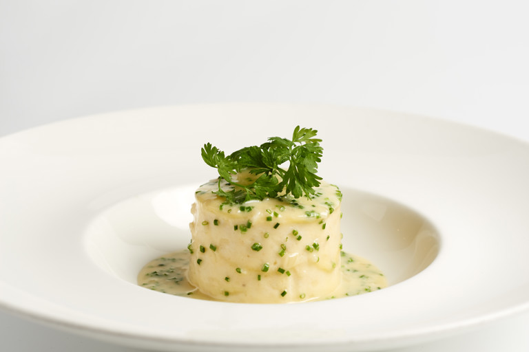 Lasagne of crab with beurre nantais