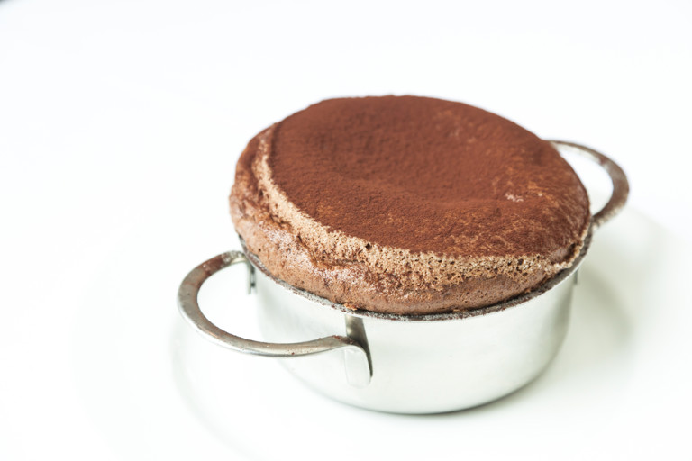 Hot chocolate soufflé