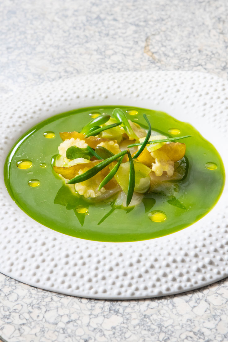 Spiny Warrior: John Dory, Green Tomato and Greengage - Great British Chefs