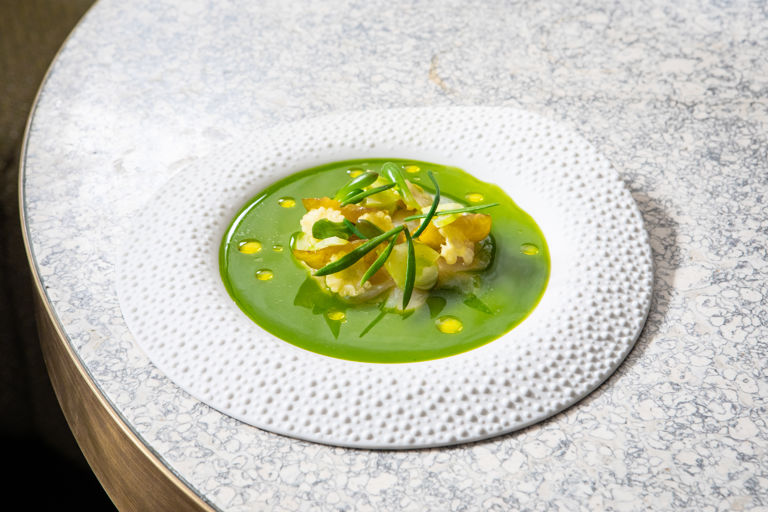 Spiny warrior - John Dory, green tomato, greengage