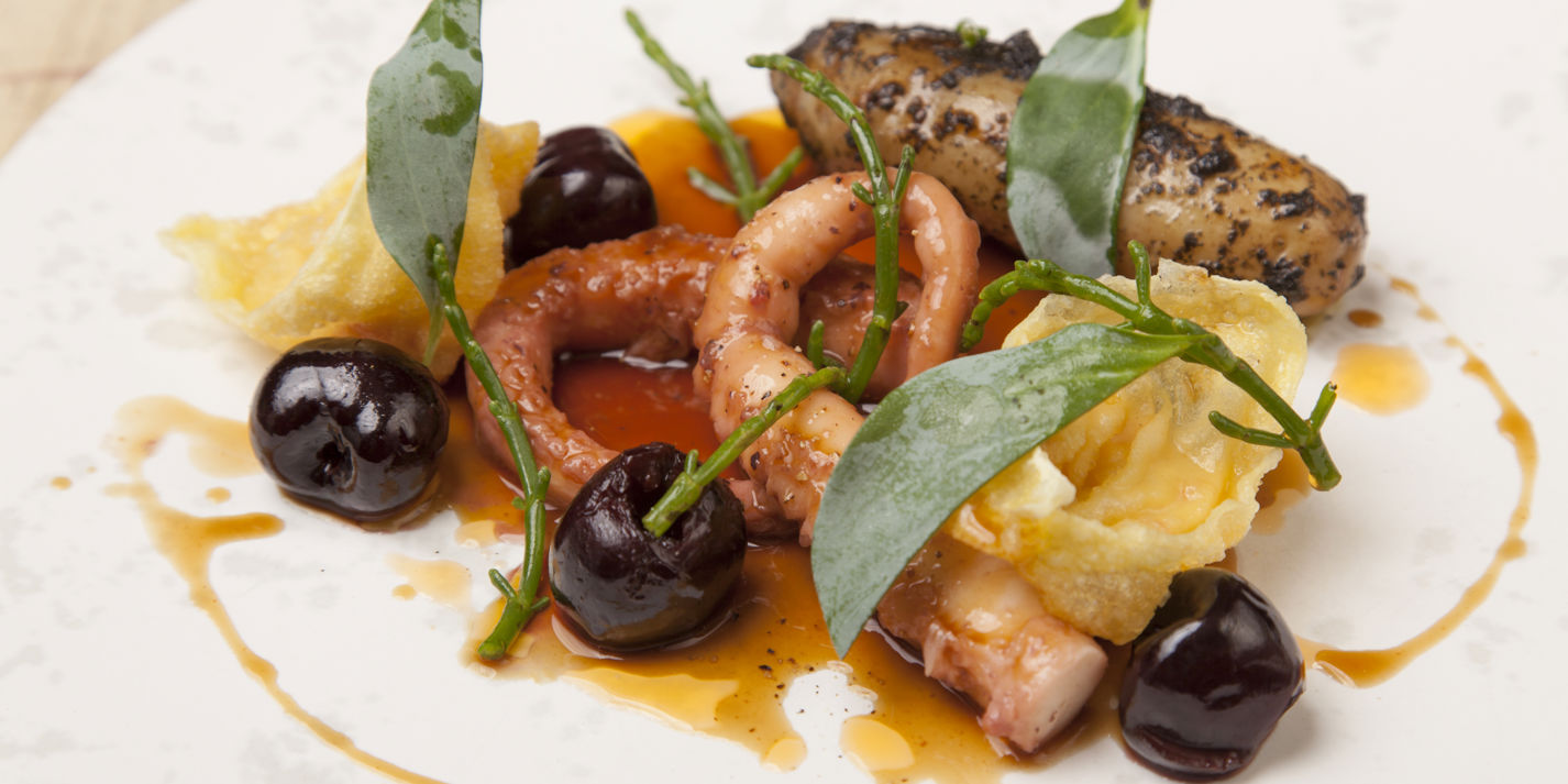 Octopus With Lobster and Scallop Wontons Recipe - Great British Chefs