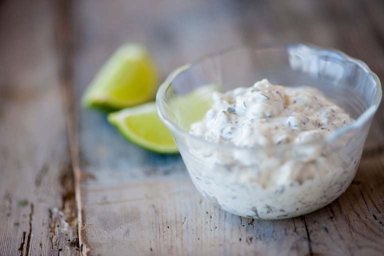 Homemade tartare sauce