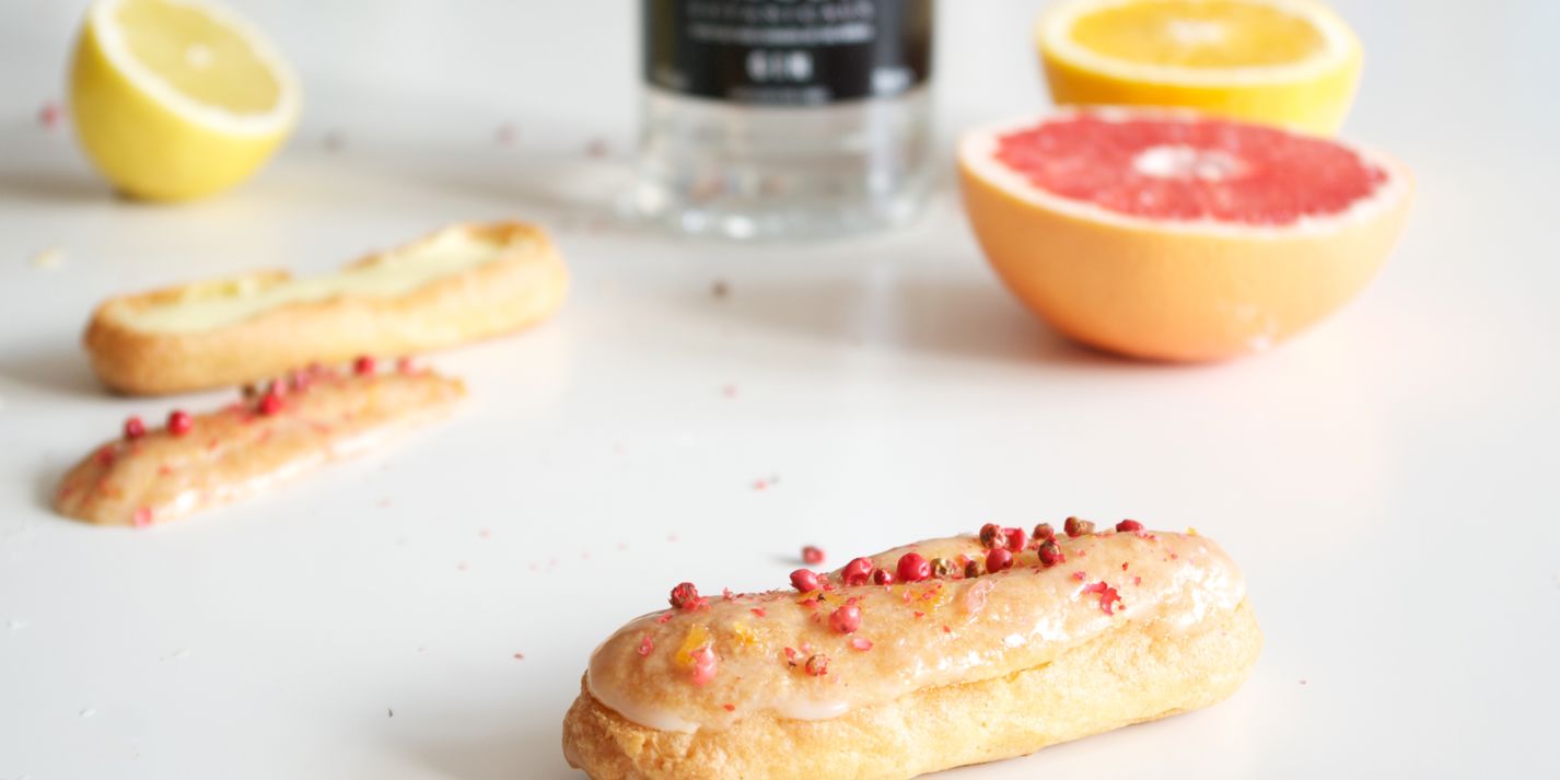 Gin and Pink Grapefruit Éclair Recipe - Great British Chefs