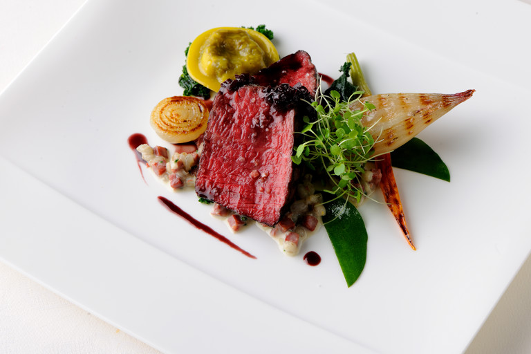 Stonham farm Wagyu beef with oxtail and barley