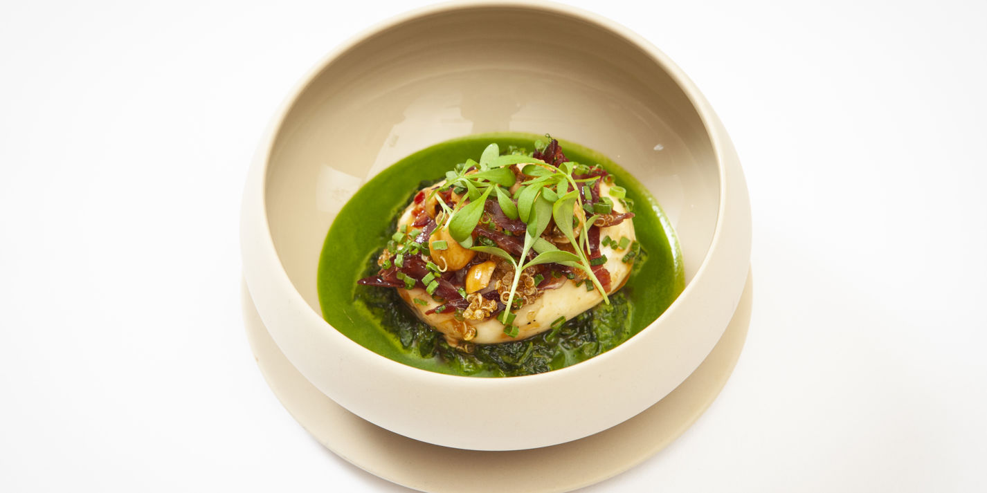 Egg, Watercress, Jambugo Ham and Hazelnut Recipe - Great British Chefs