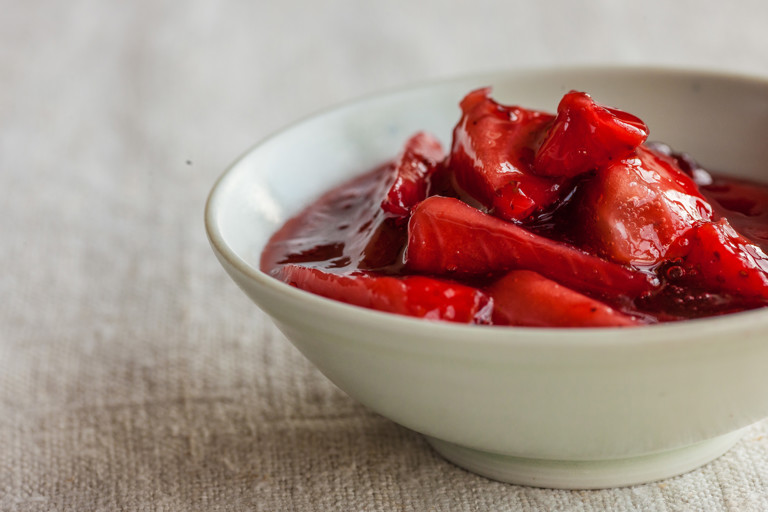 Strawberry compote
