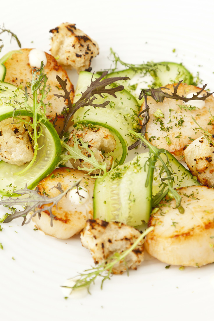 Scallops with Lime Mayonnaise Recipe Great British Chefs