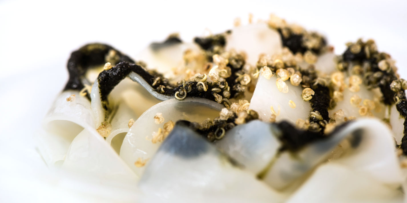Tagliatelle of Cuttlefish and Quinoa Recipe - Great Italian Chefs-image