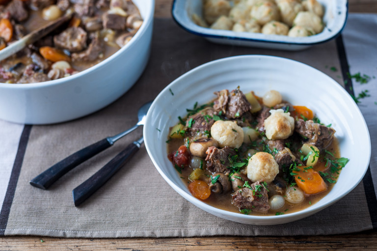 Beef stew and dumplings recipe