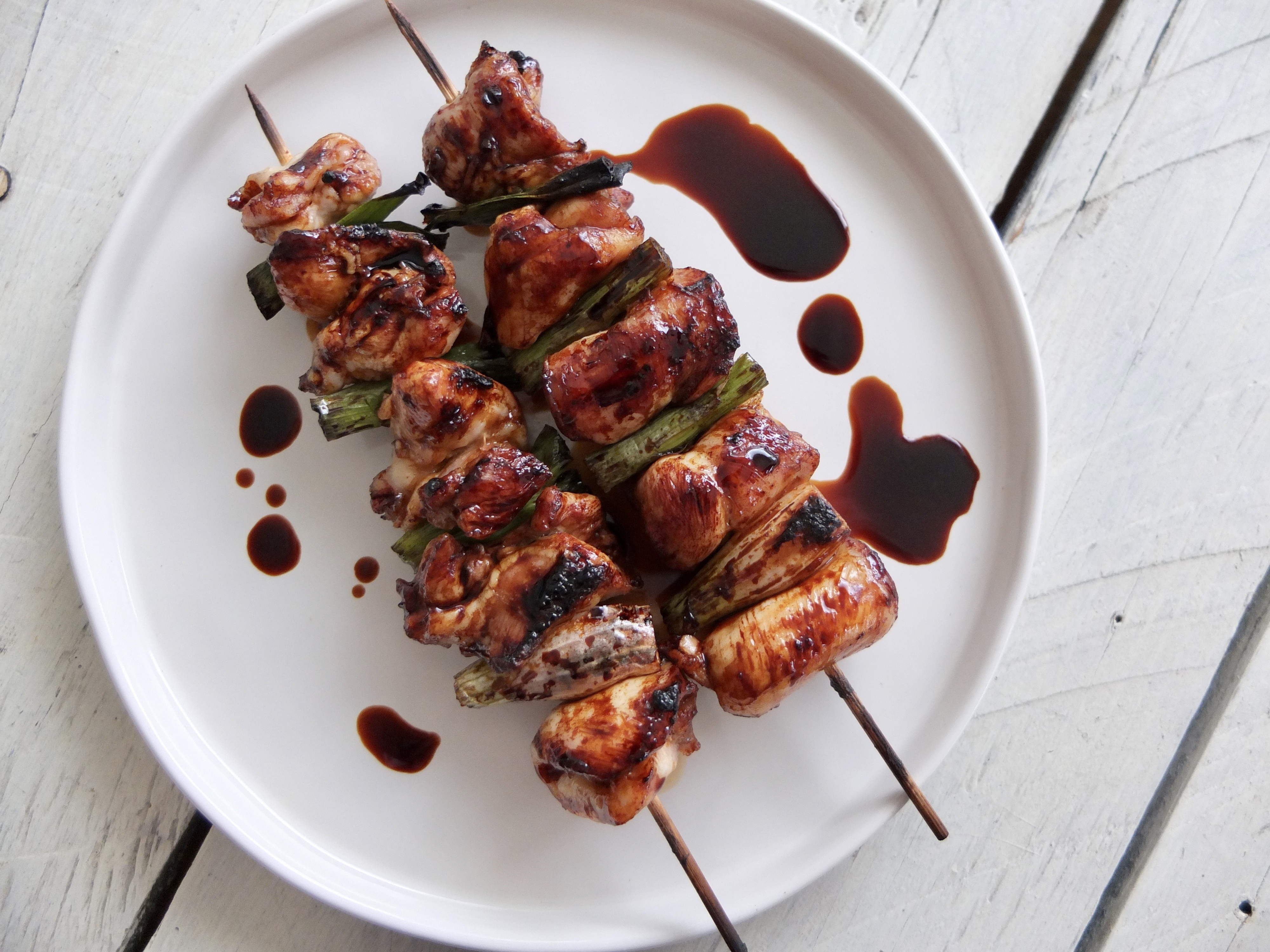 Sticky chicken & chorizo skewers recipe