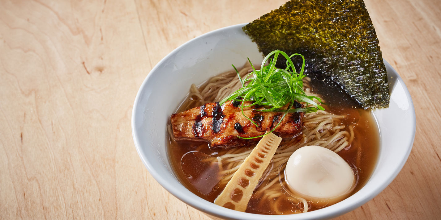 This is what ramen with 100 slices of chashu roast pork looks like