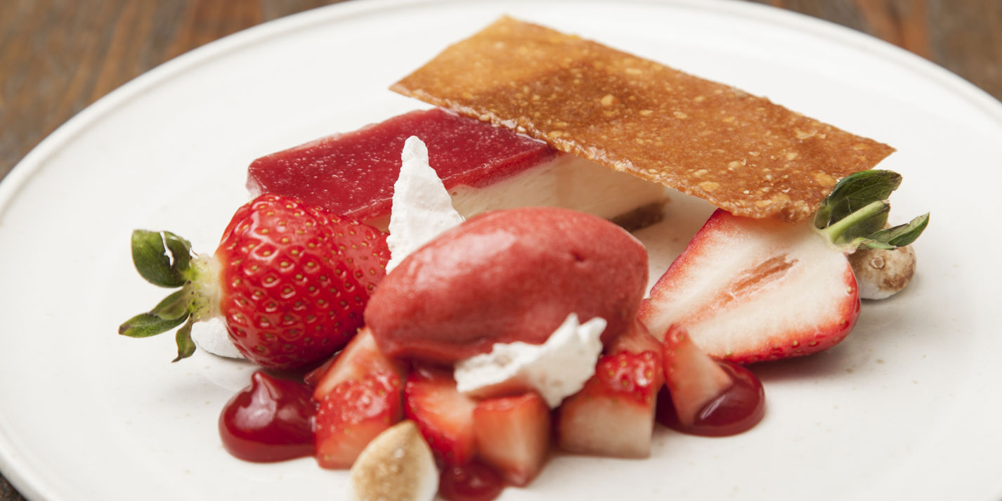 White Chocolate and Strawberry Cheesecake Recipe - Great British Chefs