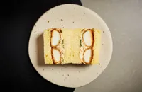 Egg tofu katsu sando