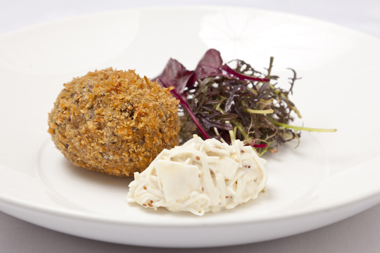 Venison and black pudding Scotch egg