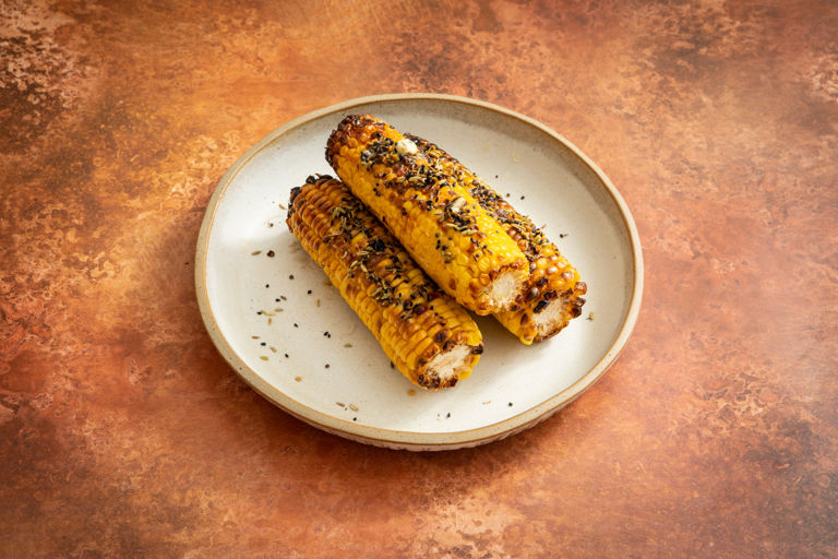 Corn on the cob with panch phoron butter