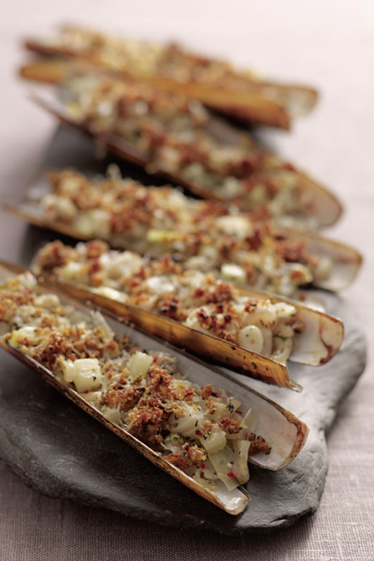 Grilled Razor Clams Recipe Great British Chefs