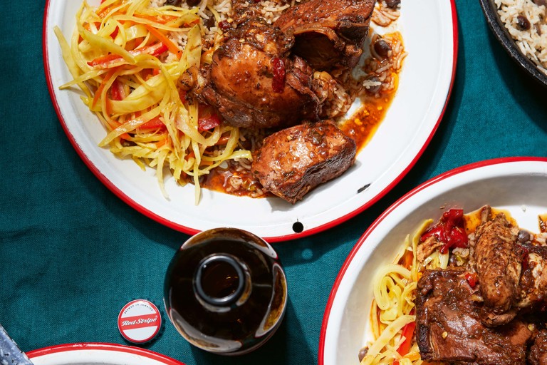 Brown stew chicken