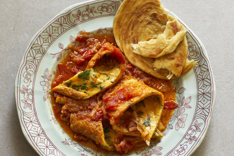 Omelette curry