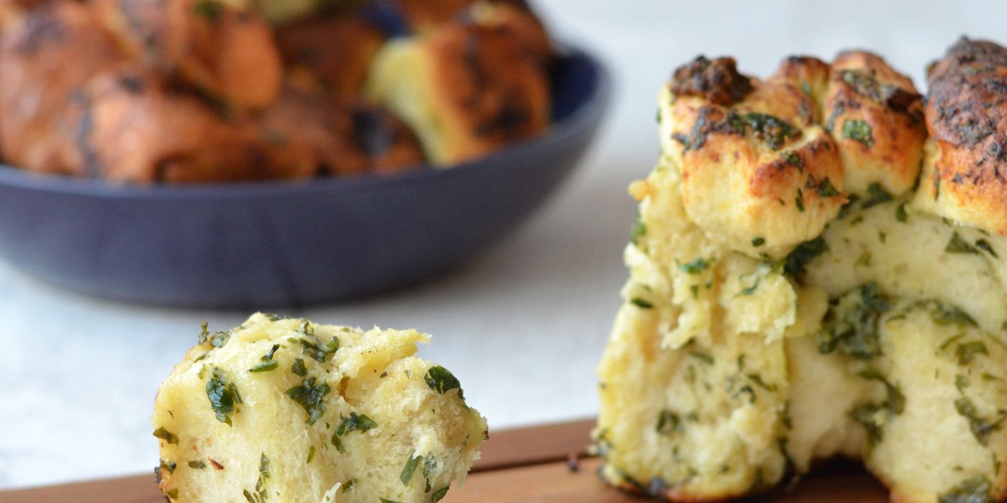 Roasted garlic and herb monkey bread recipe - Great British Chefs