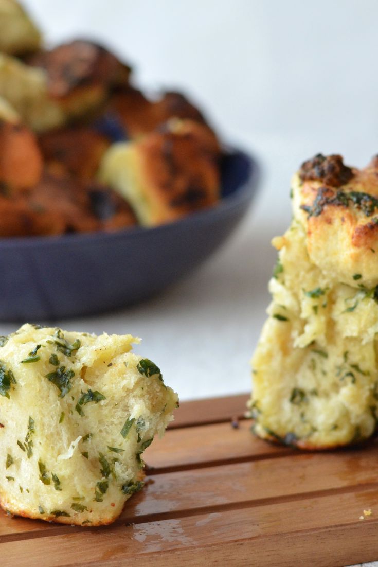 Roasted garlic and herb monkey bread recipe Great British Chefs