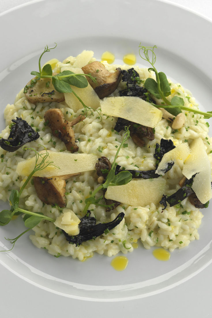 Mushroom Risotto with Parmesan & Truffle Oil - Great British Chefs