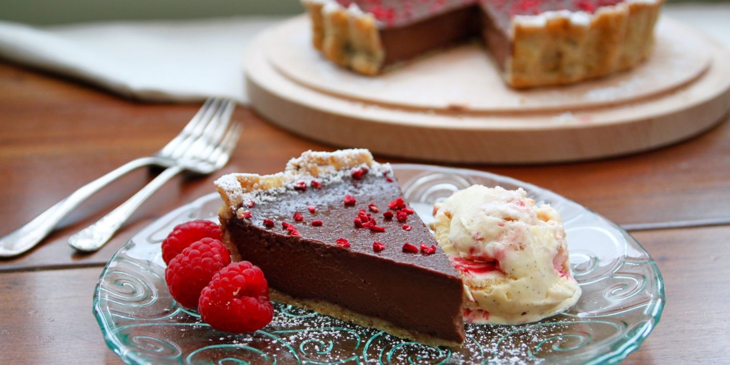 Dark Chocolate and Hazelnut Tart Recipe - Great British Chefs