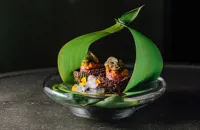Wagyu uni caviar termari – Wagyu sashimi, sea urchin, caviar