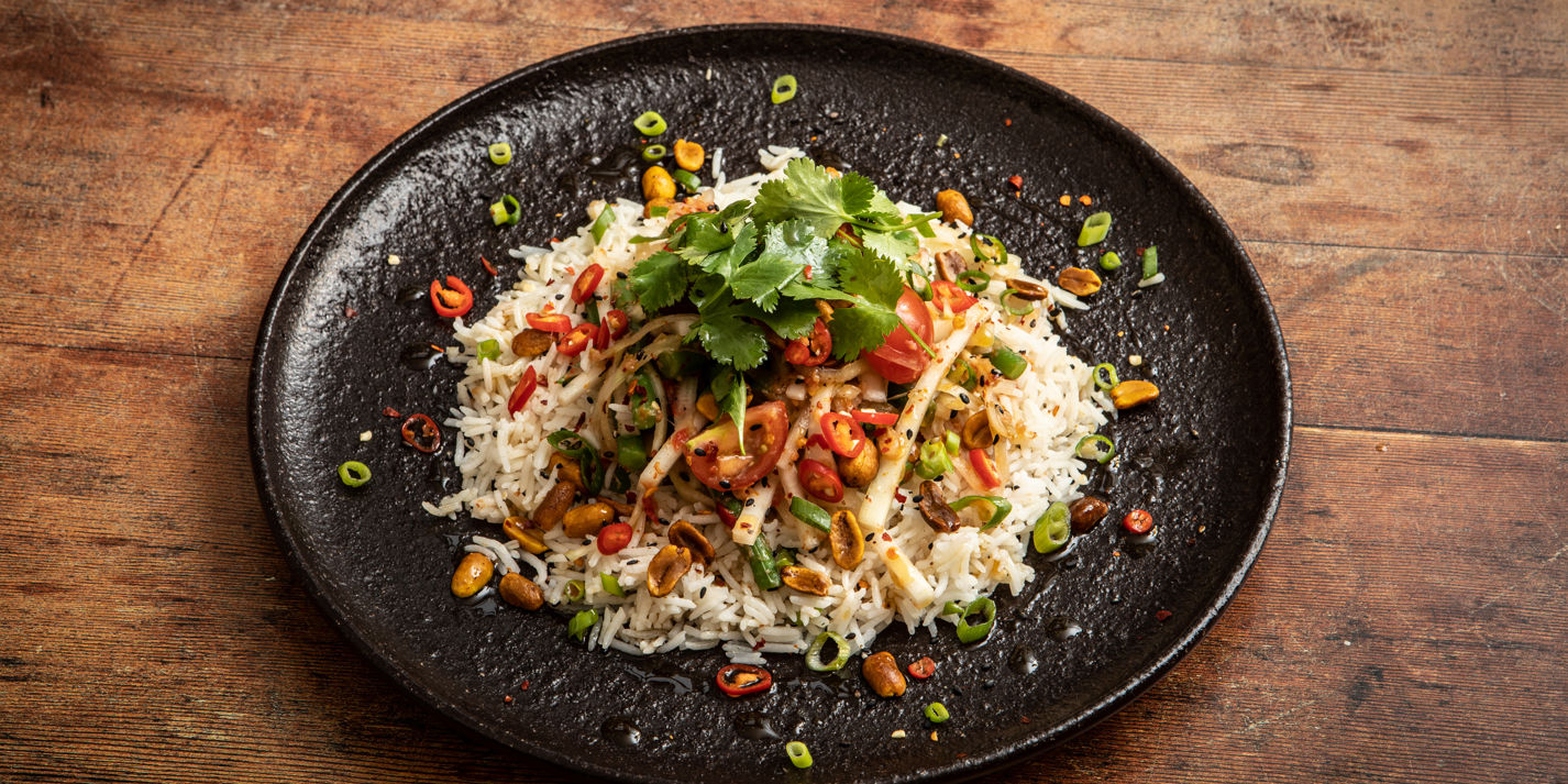Thai green Papaya Salad with Spiced Roasted Peanuts Recipe - Great British Chefs