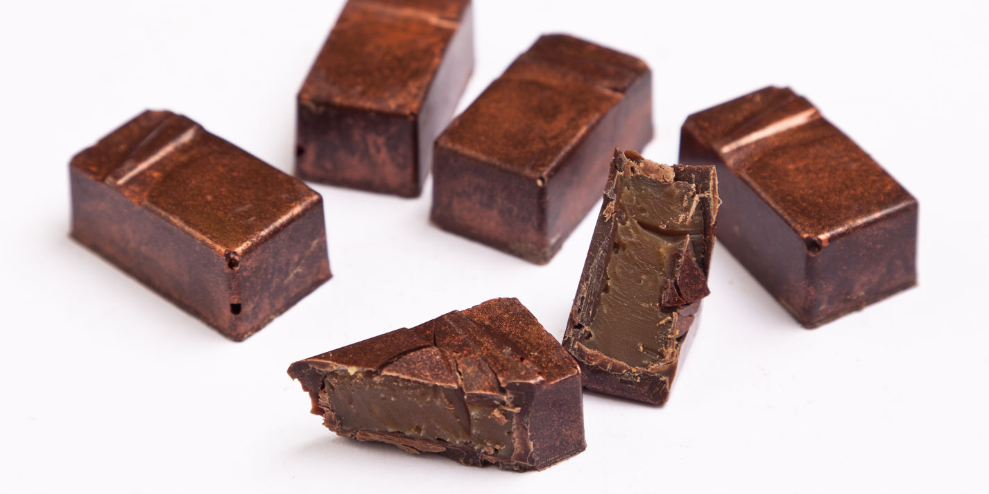 Absinthe and peppermint truffles