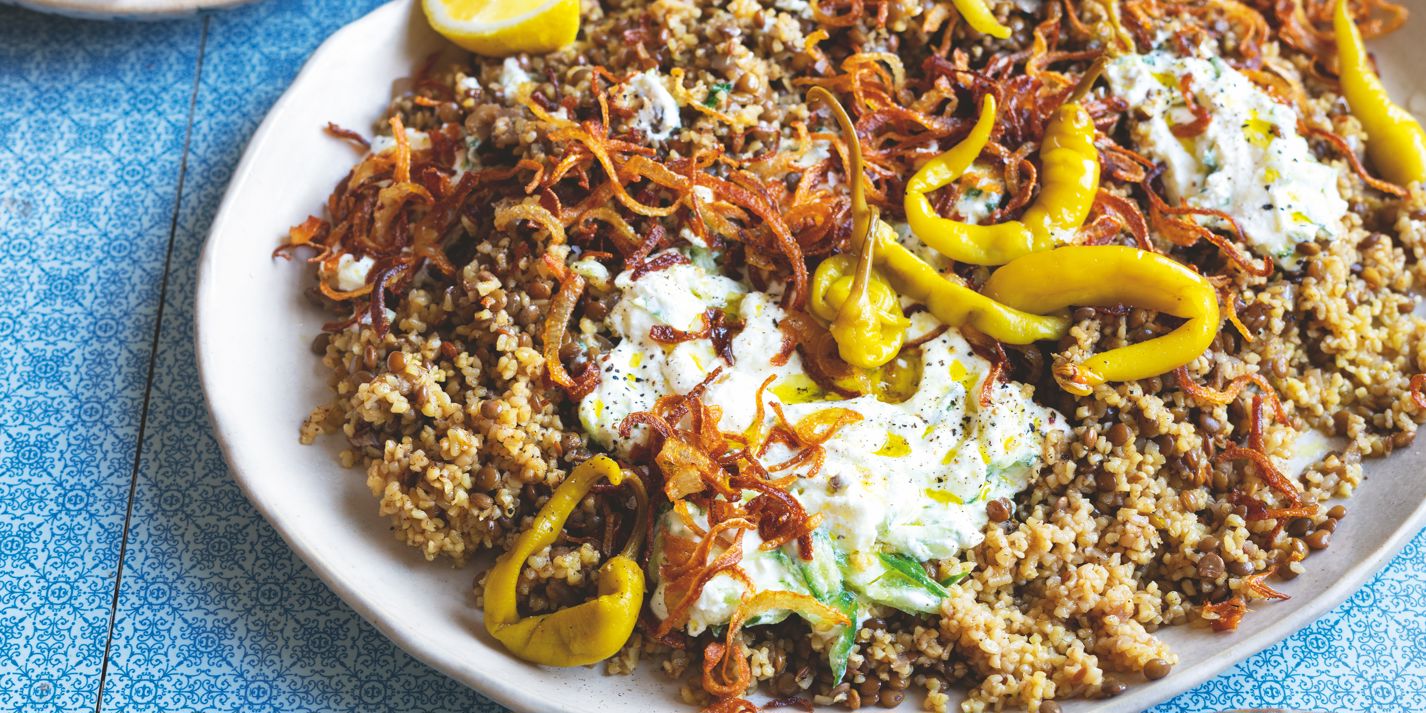 Mujadara (bulgur wheat with brown lentils) Recipe - Great British Chefs