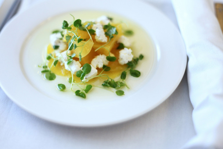 Golden beetroot salad