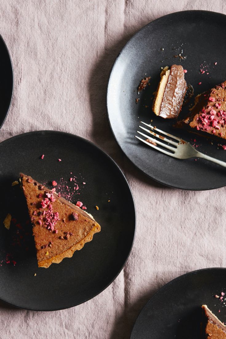 Milk Chocolate, Raspberry and Thyme Tart Recipe - Great British Chefs