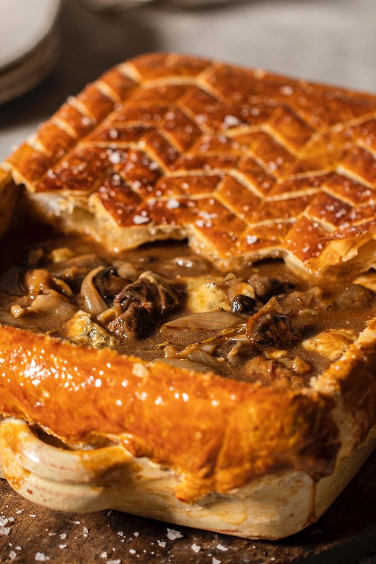Beef, Stilton and Onion Pie Recipe Great British Chefs
