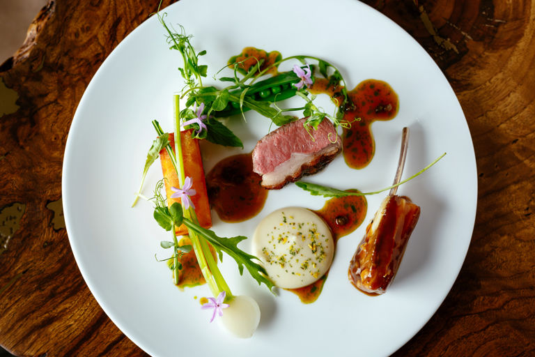 Herdwick Lamb, Spring Vegetables and Clover Recipe - Great British Chefs