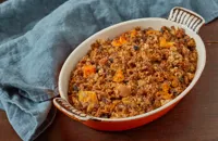 Butternut squash and black olive stuffing