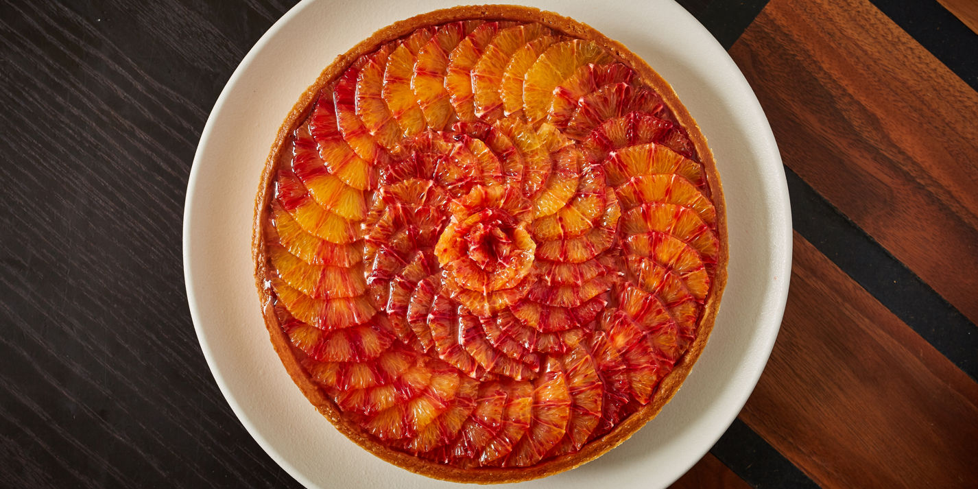 Blood Orange and Chocolate Tart Recipe - Great British Chefs-image