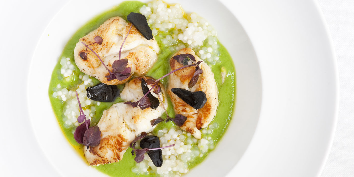 Ray Cheek with Peas Recipe - Great Italian Chefs