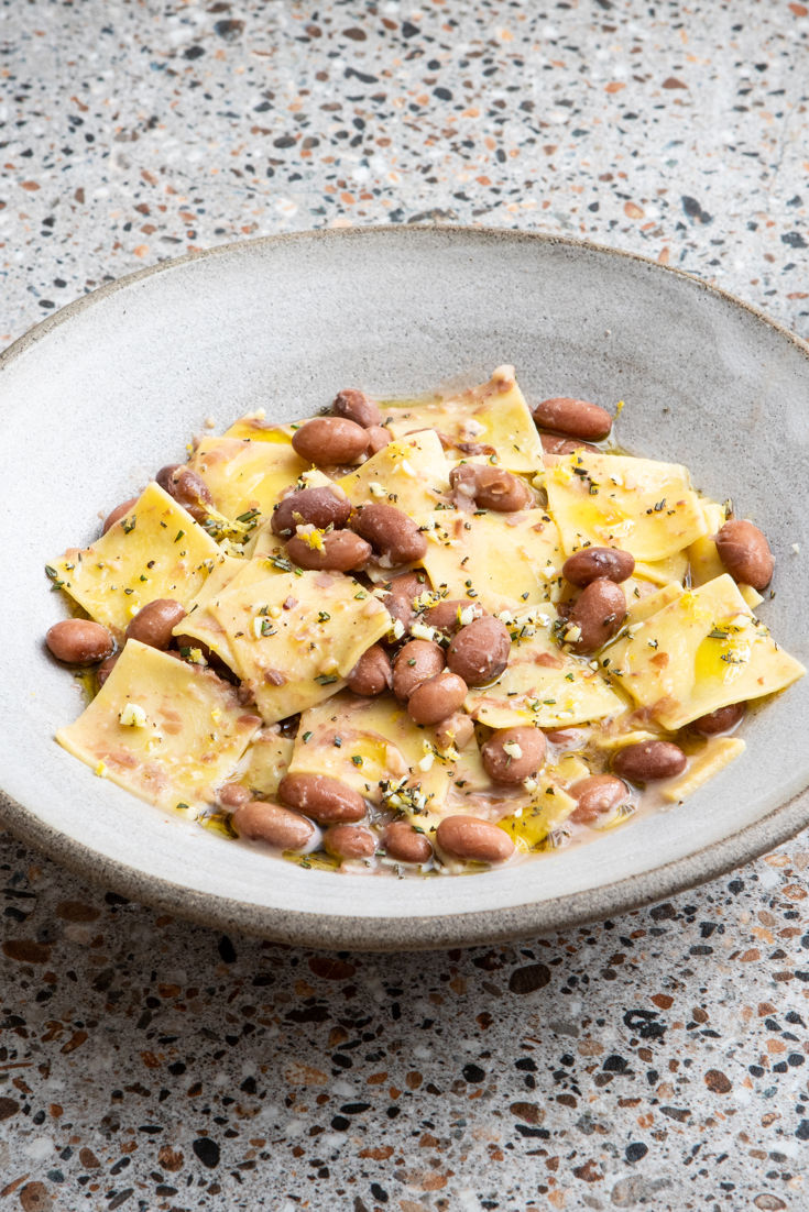 Maltagliati with Borlotti Beans and Rosemary Gremolata Recipe - Great ...