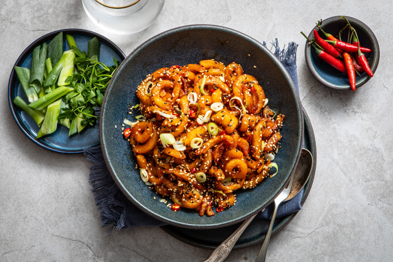 Korean tornado fries