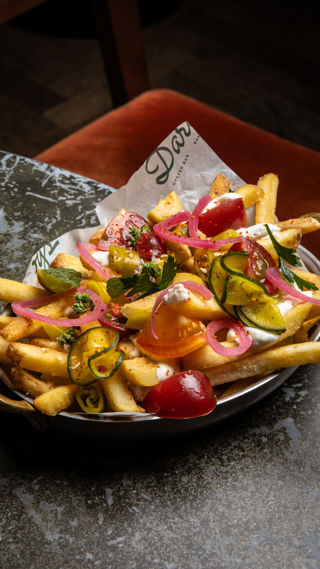 Greek salad fries recipe reel
