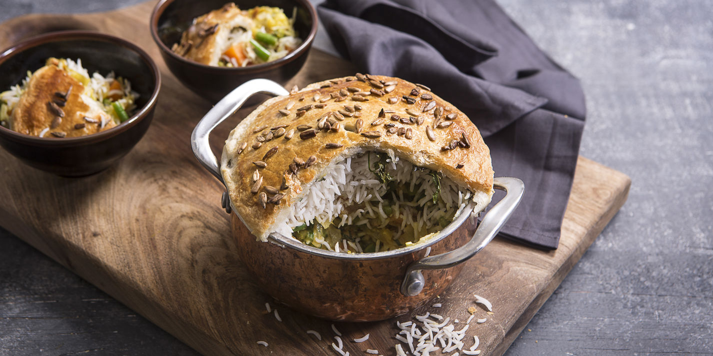 Vegetable Biryani Pie Recipe Great British Chefs