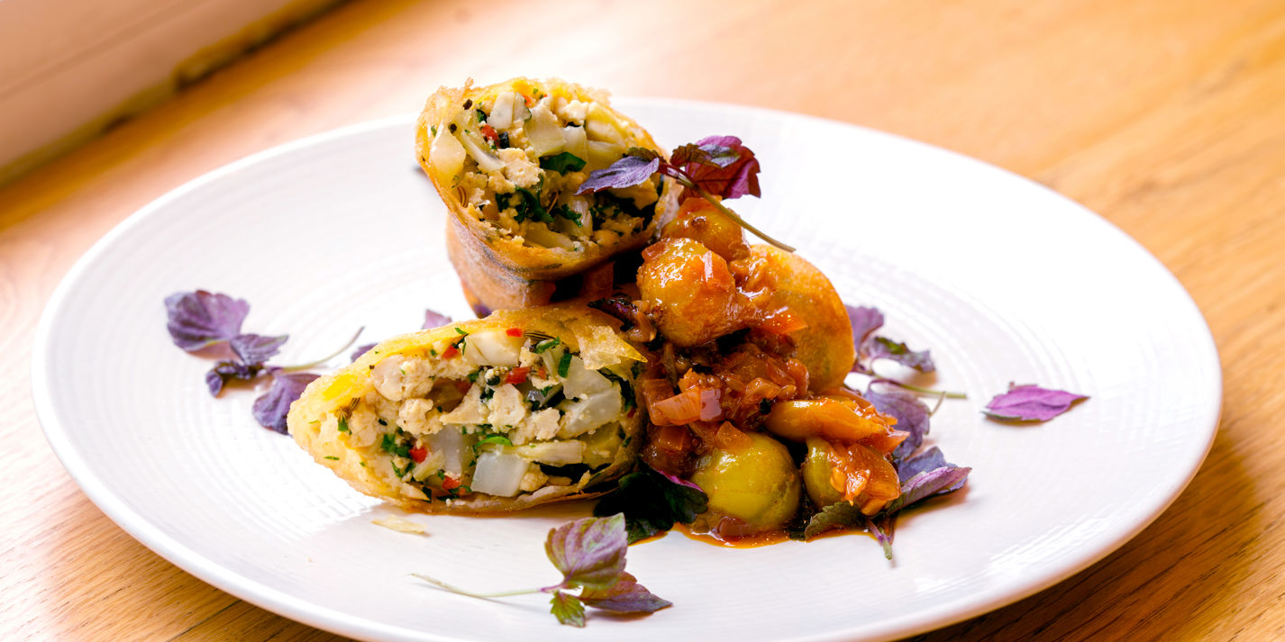 Tofu Brick Pastry Parcel Recipe - Great British Chefs