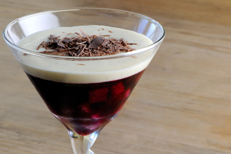 Mixed berry trifle