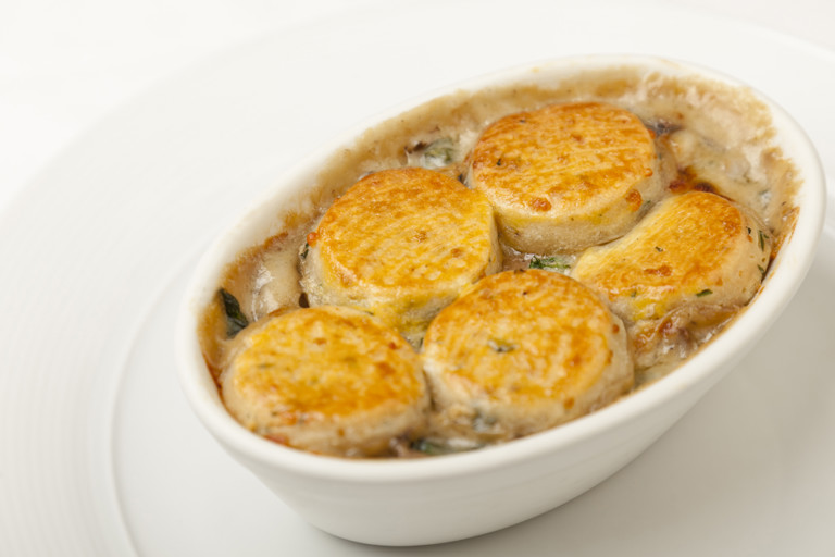 Mushroom cobbler