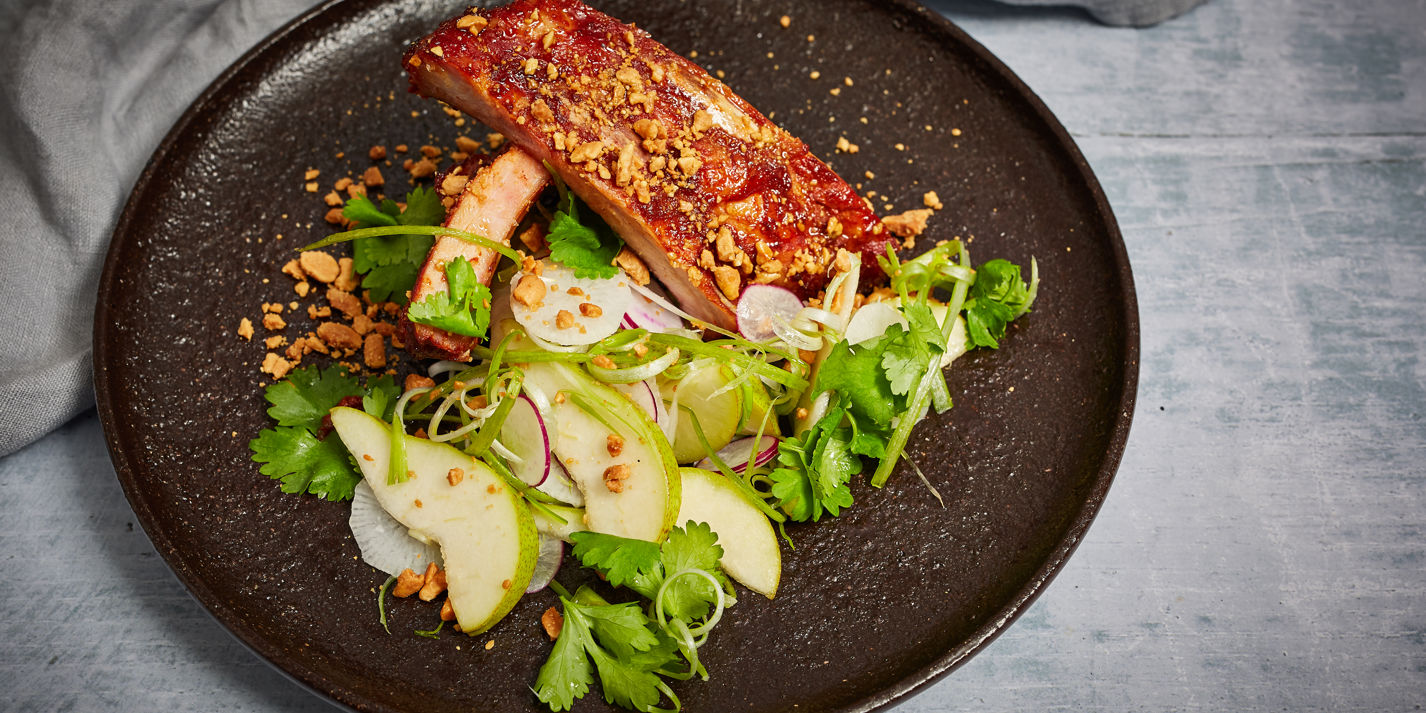Barbecued Gochujang Pork Ribs Recipe - Great British Chefs