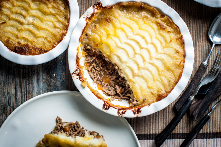 Beef and onion cottage pie