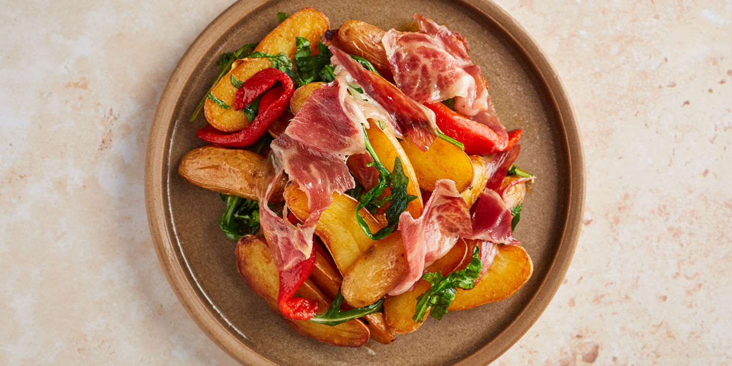 Potatoes with Iberico Ham and Peppers Recipe - Great British Chefs
