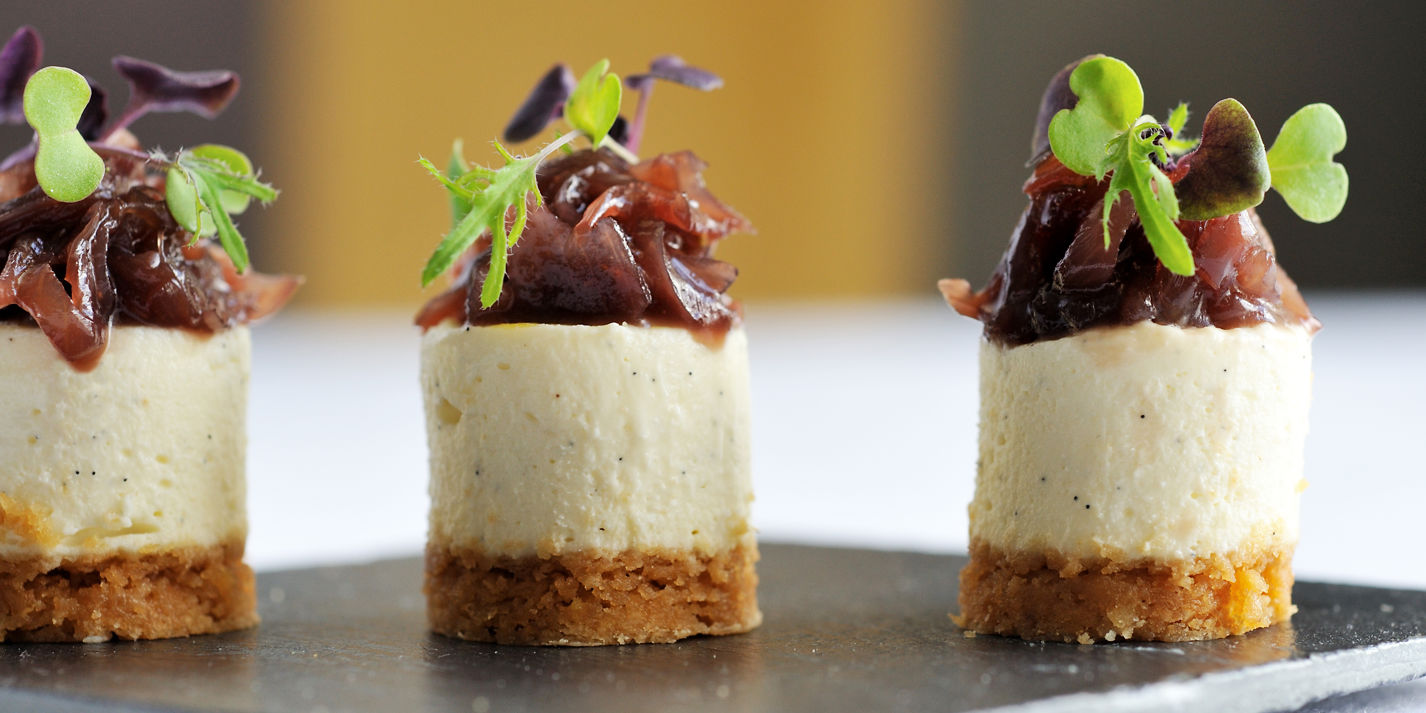 Goats' Cheesecake Recipe With Red Onion Jam - Great British Chefs