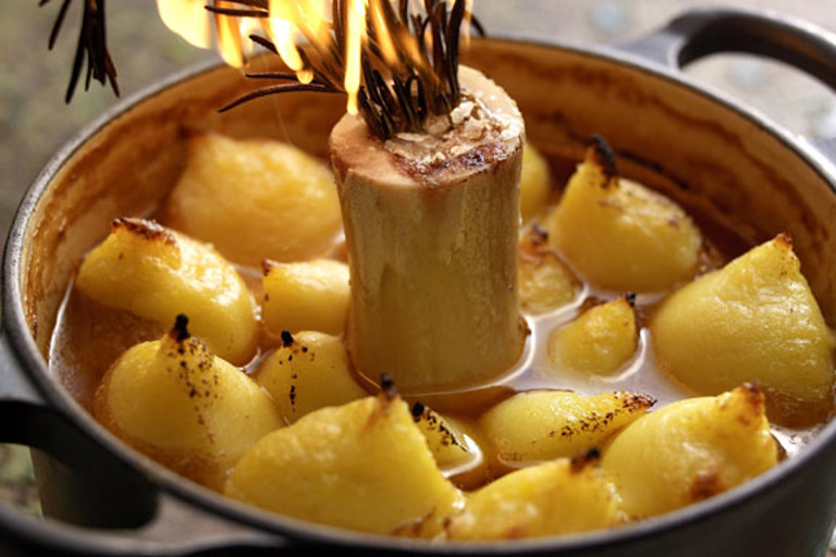 Beef short rib and onion cottage pie