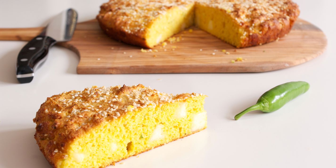 Cornbread with Halloumi Recipe - Great British Chefs